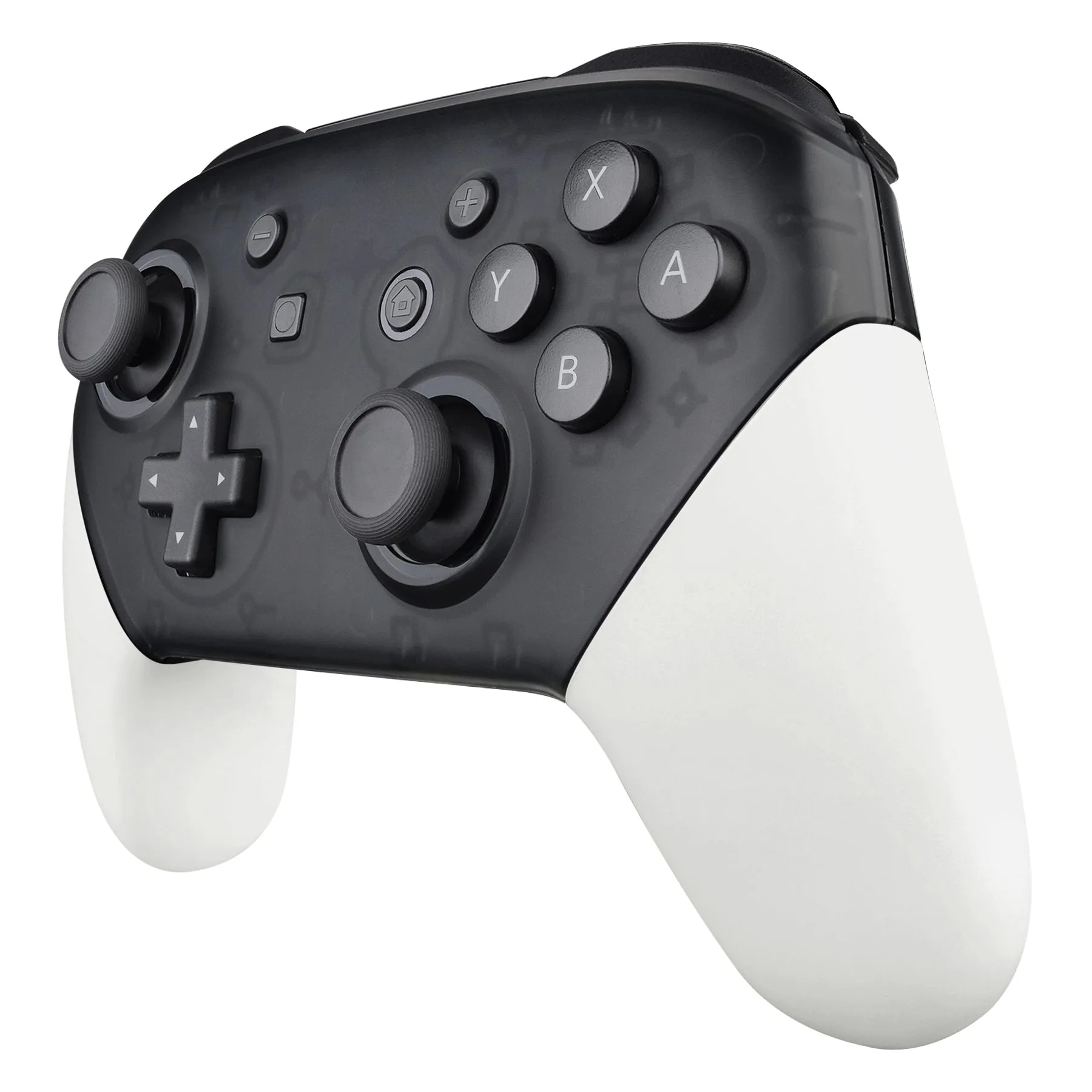 eXtremeRate White Replacement Handle Grips for Nintendo Switch Pro Controller, DIY Hand Grip Shell for Nintendo Switch Pro - Controller NOT Included - GRP306