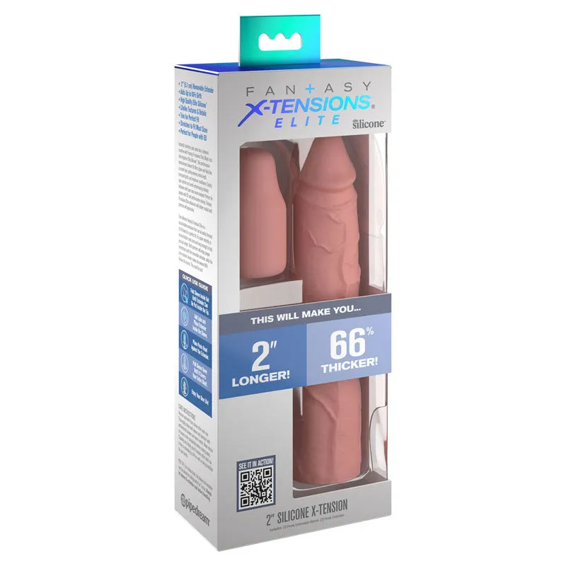 Fantasy X-Tensions Elite 2'' Silicone Extension - Flesh-(pd4152-21)