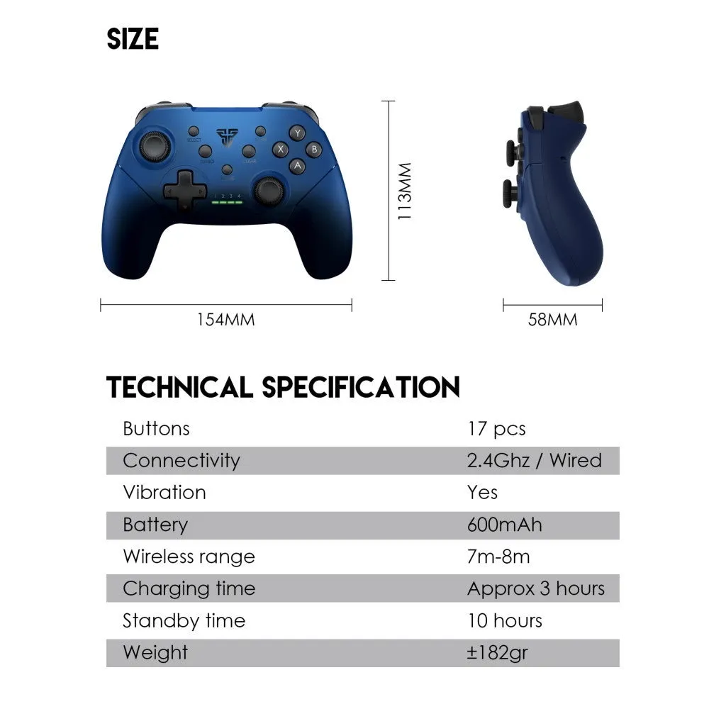 Fantech WGP13-2.4G Wireless Gaming Controller PC Gamepad Joystick