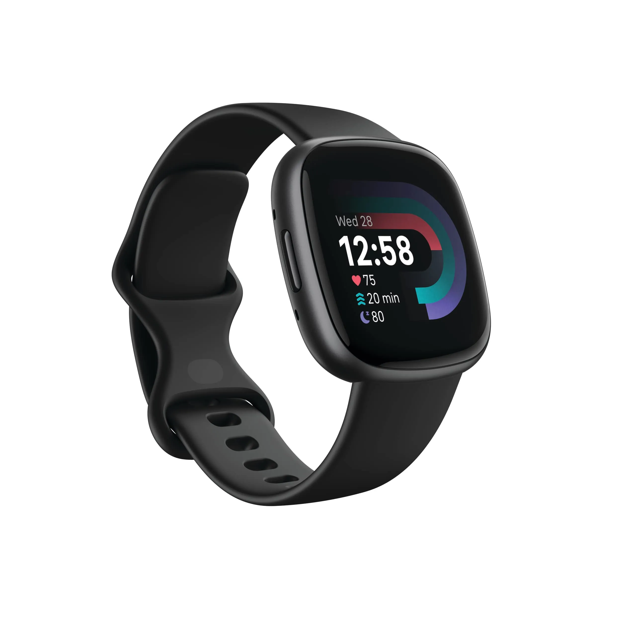 Fitbit Versa 4 Fitness Smartwatch with Daily Readiness, GPS, 24/7 Heart Rate, 40  Exercise Modes, Sleep Tracking and more, Black/Graphite, One Size (S & L Bands Included)