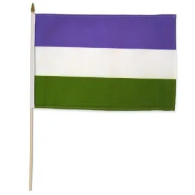 Flags Importer 12" x 18" Gender Queer Stick Flag