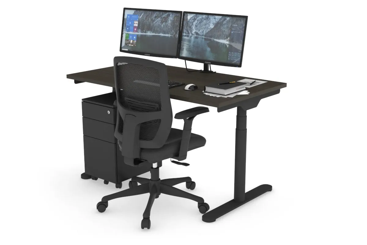 Flexi Premium Height Adjustable Single Workstation [1200L x 700W]