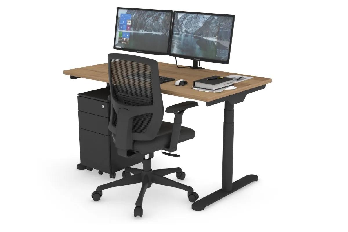 Flexi Premium Height Adjustable Single Workstation [1200L x 700W]