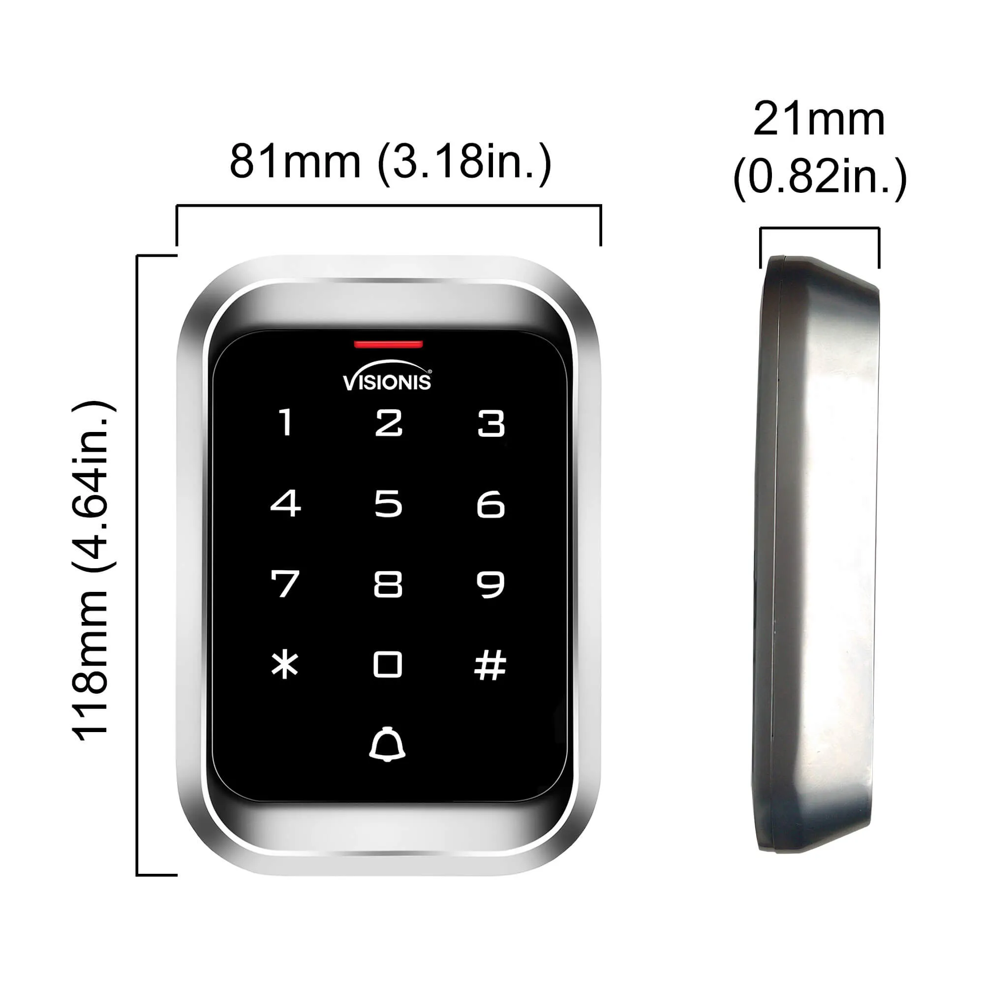 FPC-5470 One Door Access Control 1,700lbs Electric Drop Bolt With Time Delay Fail Safe   Outdoor Keypad/Reader Standalone With Mini Controller   Wiegand 26, No Software, EM Card   Wireless Receiver