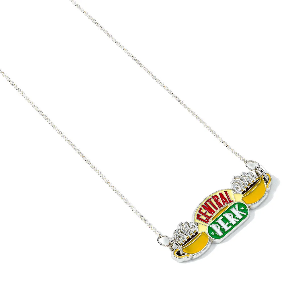 Friends Silver Plated Necklace Central Perk Charm