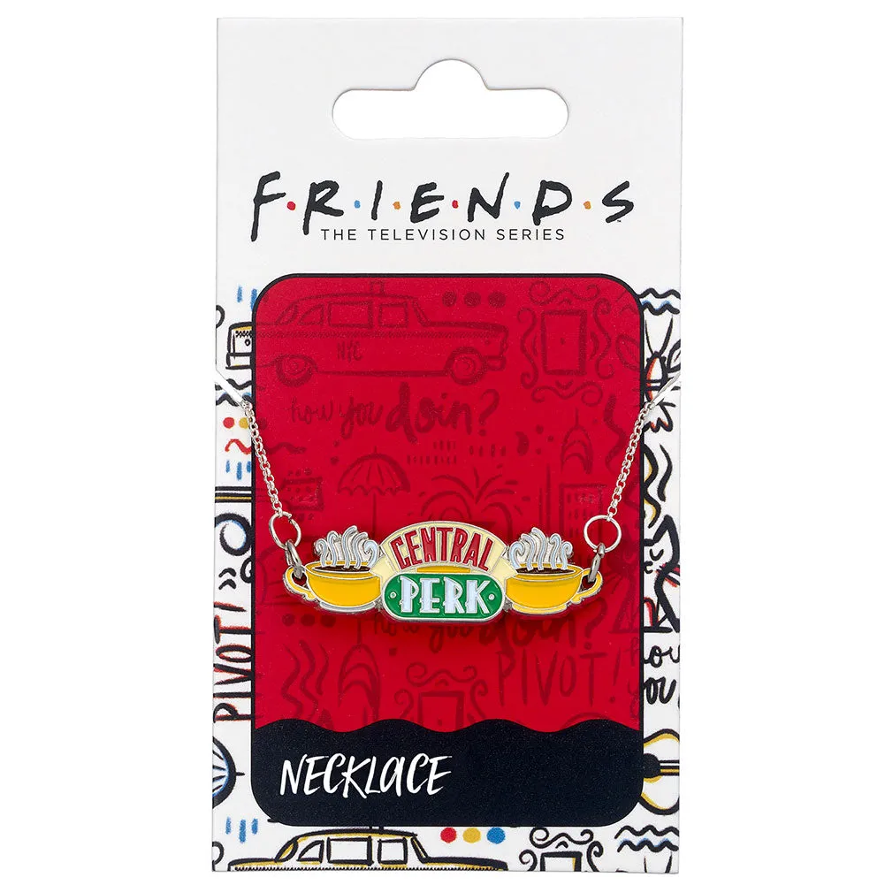 Friends Silver Plated Necklace Central Perk Charm