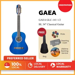 GAEA GLC-141 1/2 BL 34" Classical Guitar