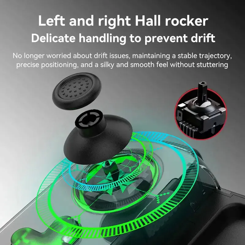 Gaming Hall Effect Wireless Controller For Android/iphone, Mac, PC