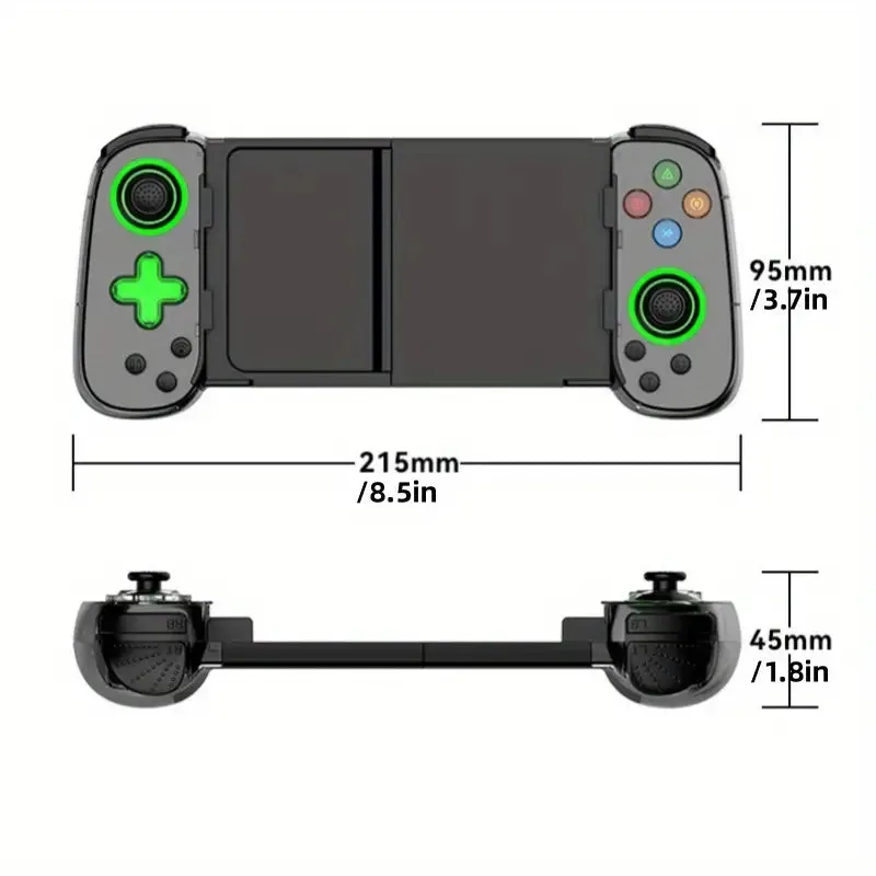 Gaming Hall Effect Wireless Controller For Android/iphone, Mac, PC