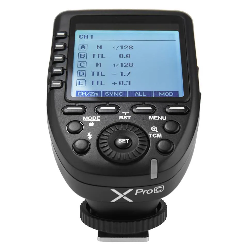 Godox XPro-C TTL HSS 2.4G TCM Transmitter Wireless Controller for Canon