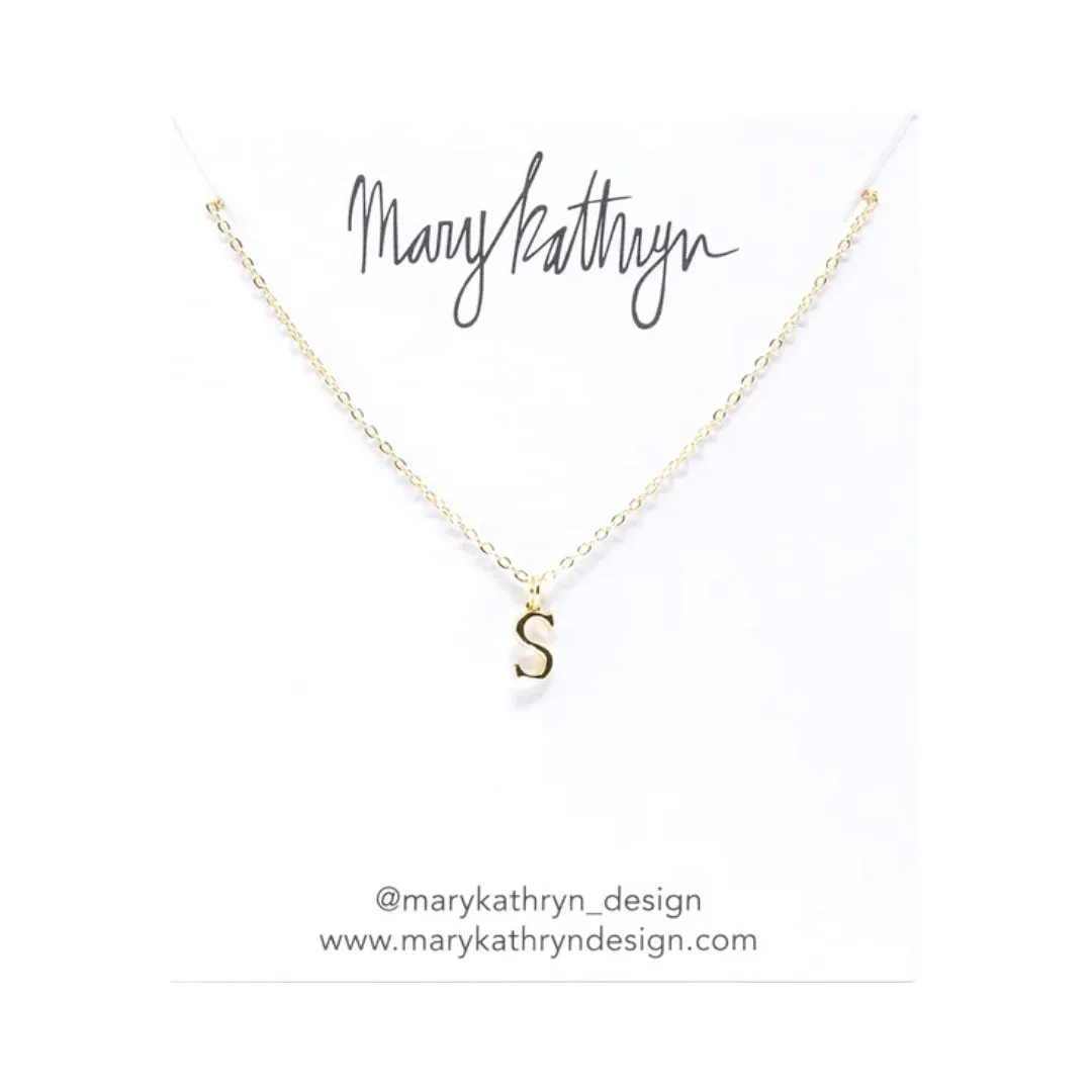 Gold Initial Necklace