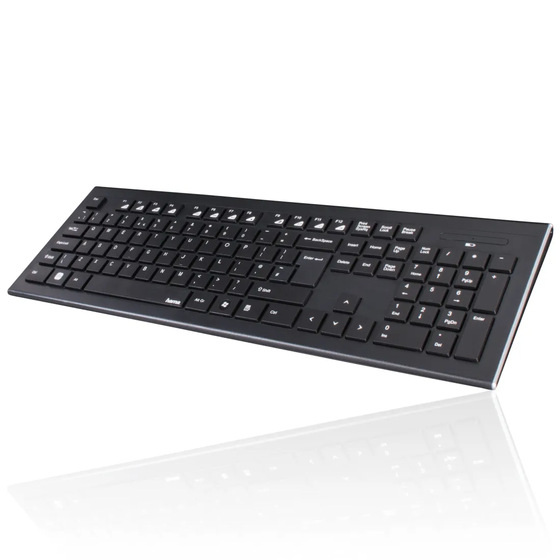 Hama Cortino Qwerty UK Wireless Keyboard & Mouse Set - Black | 398819