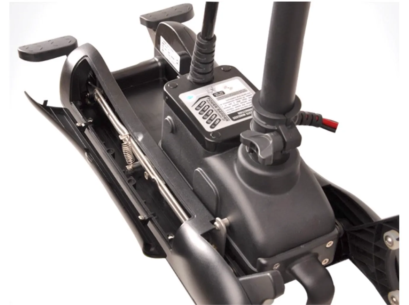 HASWING Cayman B /GPS, Bow Mount Electric Outboard Trolling Motor (New Black) with Anchor Lock on the Remote - Sold Out New Stock due 2024