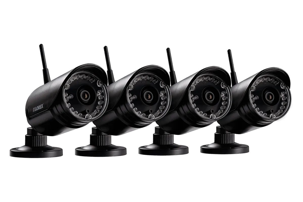 HD 720p Outdoor Wireless Security Cameras, 135ft Night Vision (4-pack)