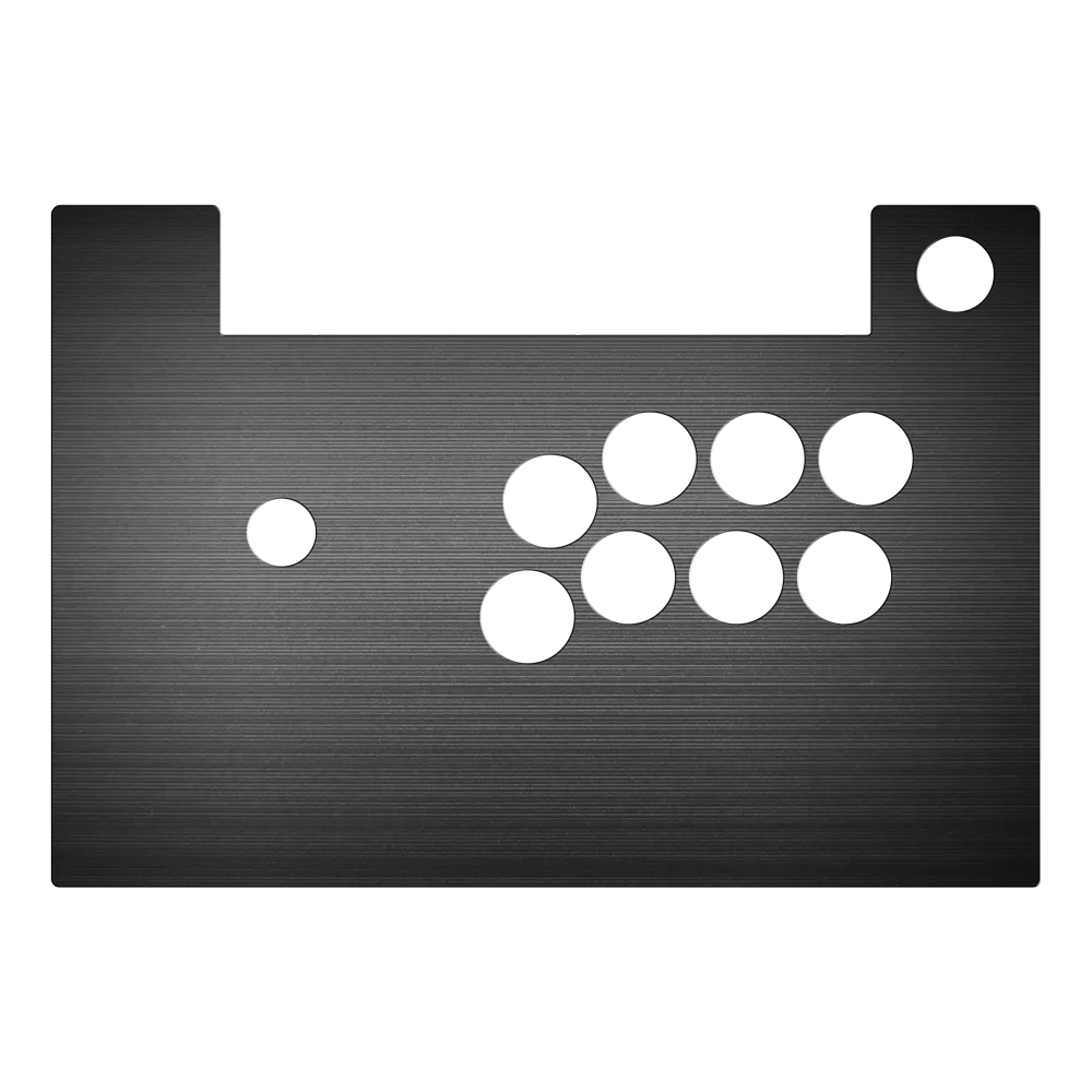 HIGH GRADE Aluminum Replacement Panel [HORI Fighting Stick Alpha - Extended Vewlix Layout]