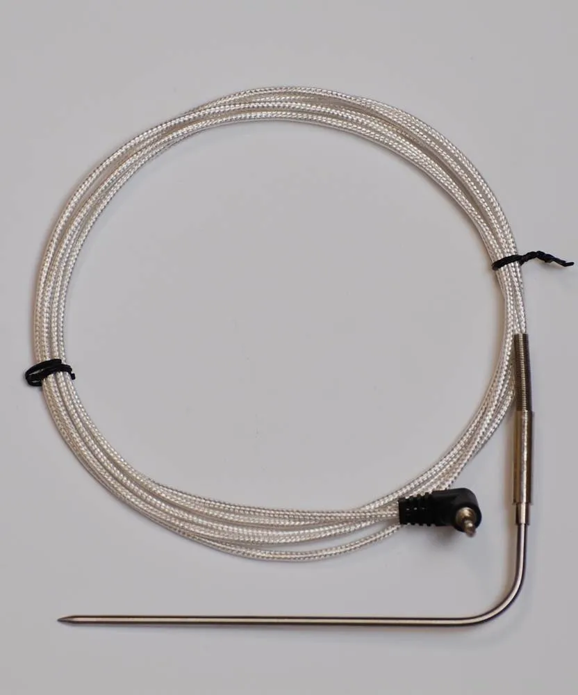 High temperature meat probe with straight plug