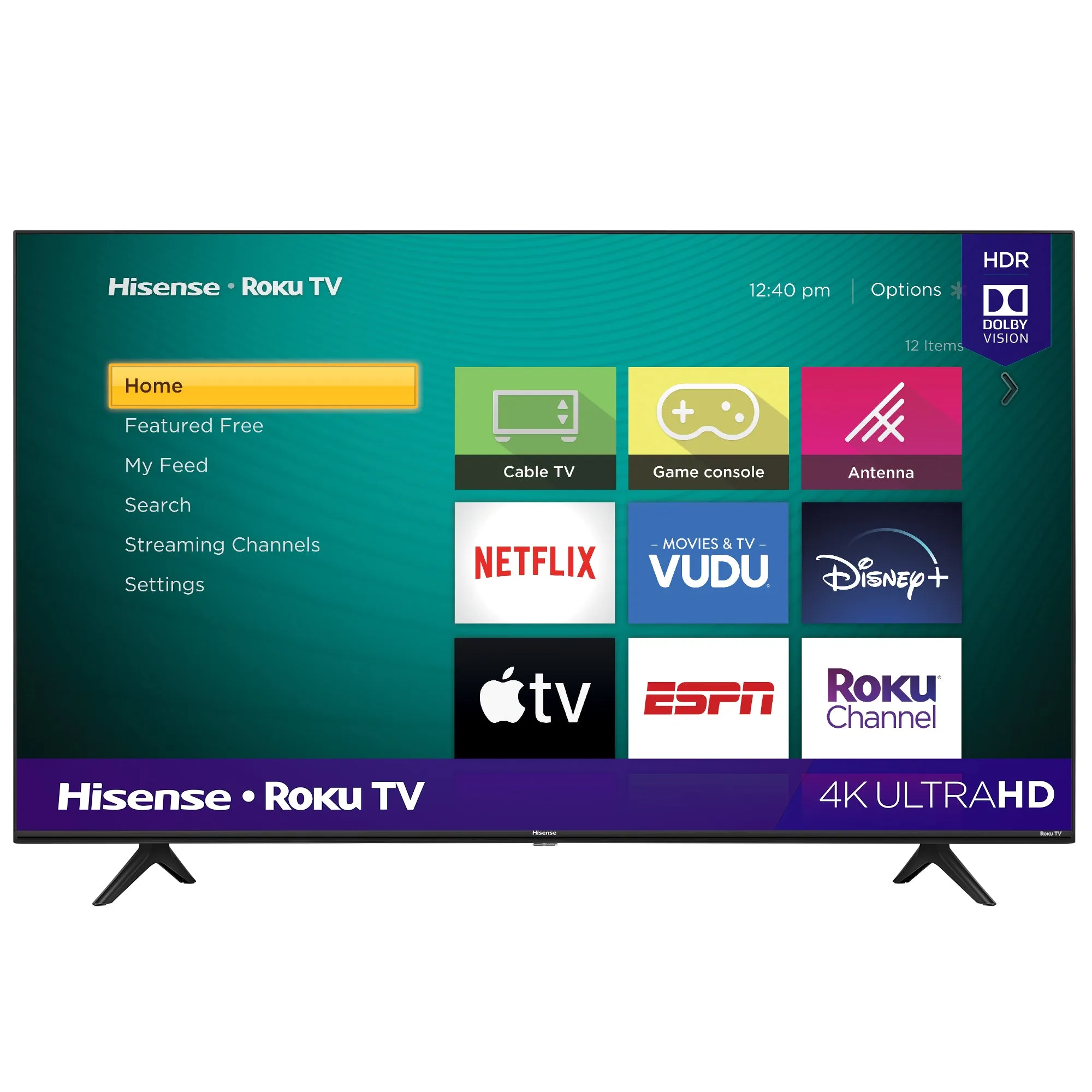 Hisense 58" Class 4K UHD LED Roku Smart TV HDR ( 58R6E3 )