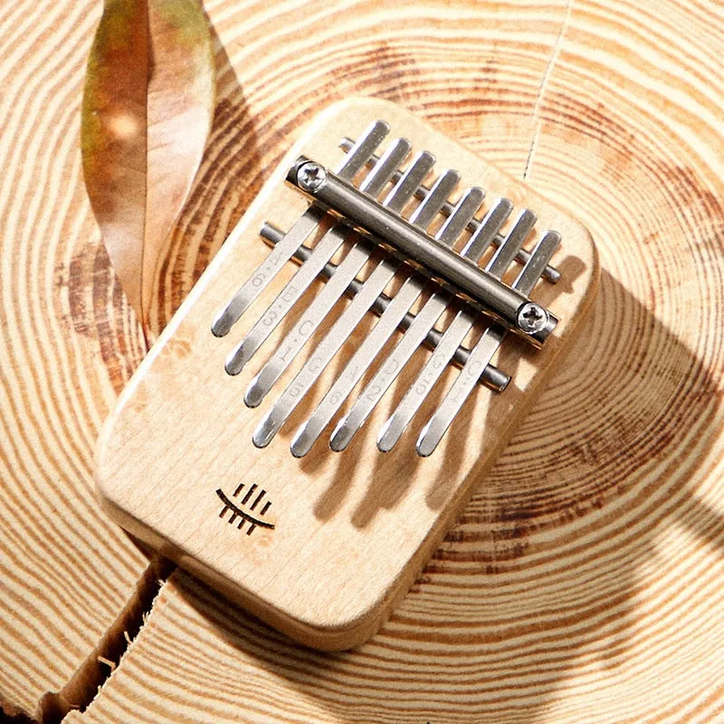 Hluru solid wood cedar Kalimba 8-key mini thumb piano Calimba portable compact instrument