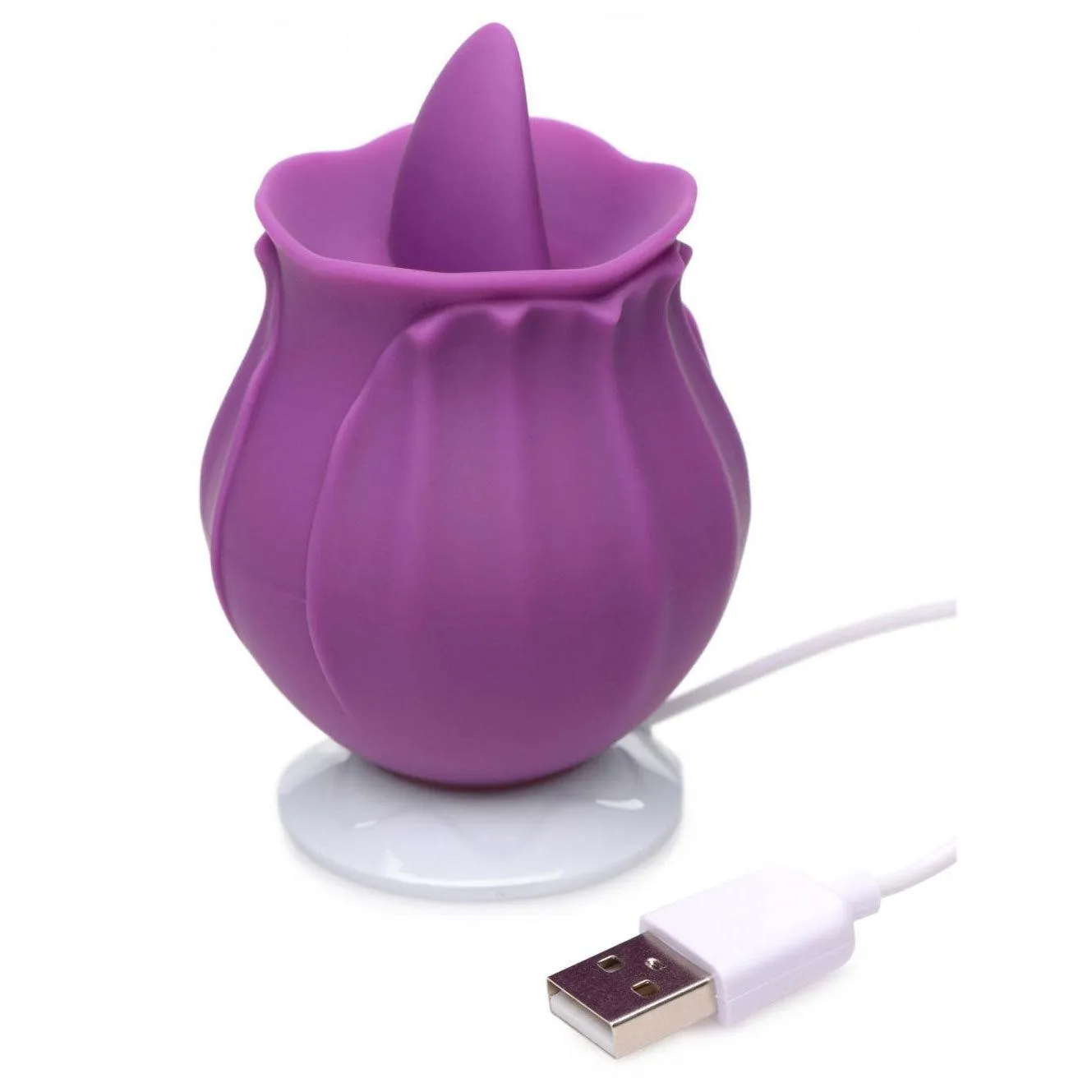 Inmi - Bloomgasm Wild Violet Licking Silicone Stimulator - Violet