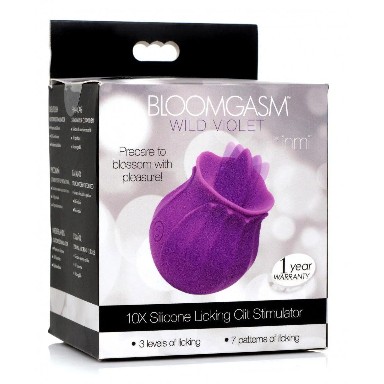 Inmi - Bloomgasm Wild Violet Licking Silicone Stimulator - Violet