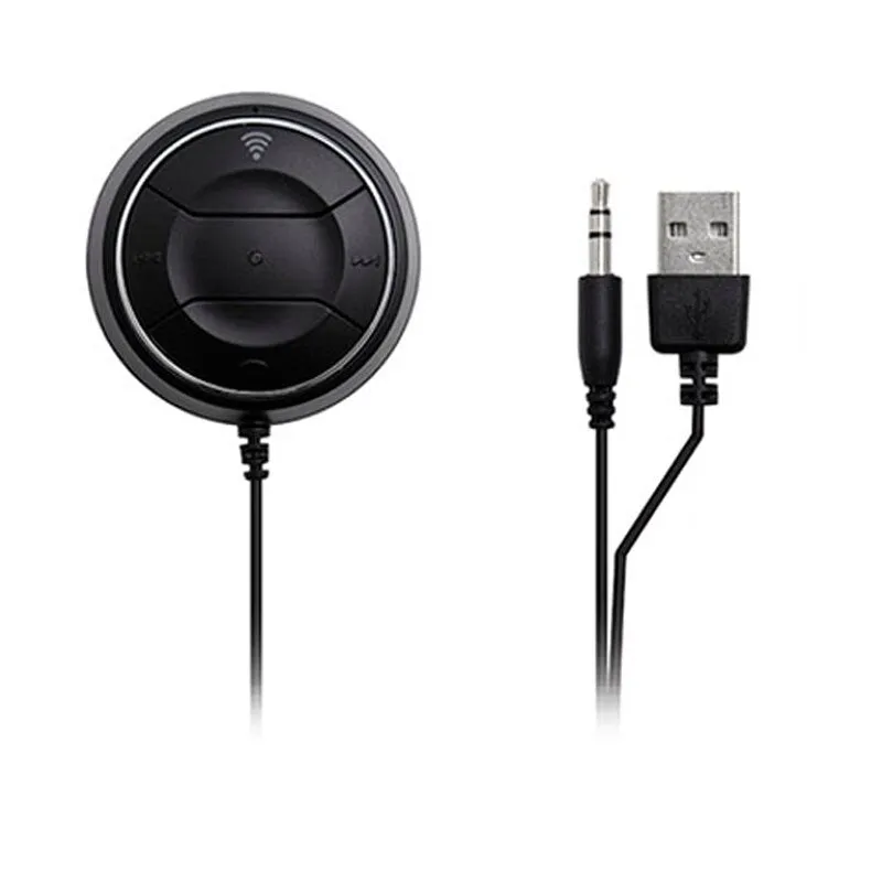 JaJaBor Bluetooth Car Kit Handsfree Calling AUX 3.5MM Music Audio Player Dual USB Car Charger With NFC Pairing Function