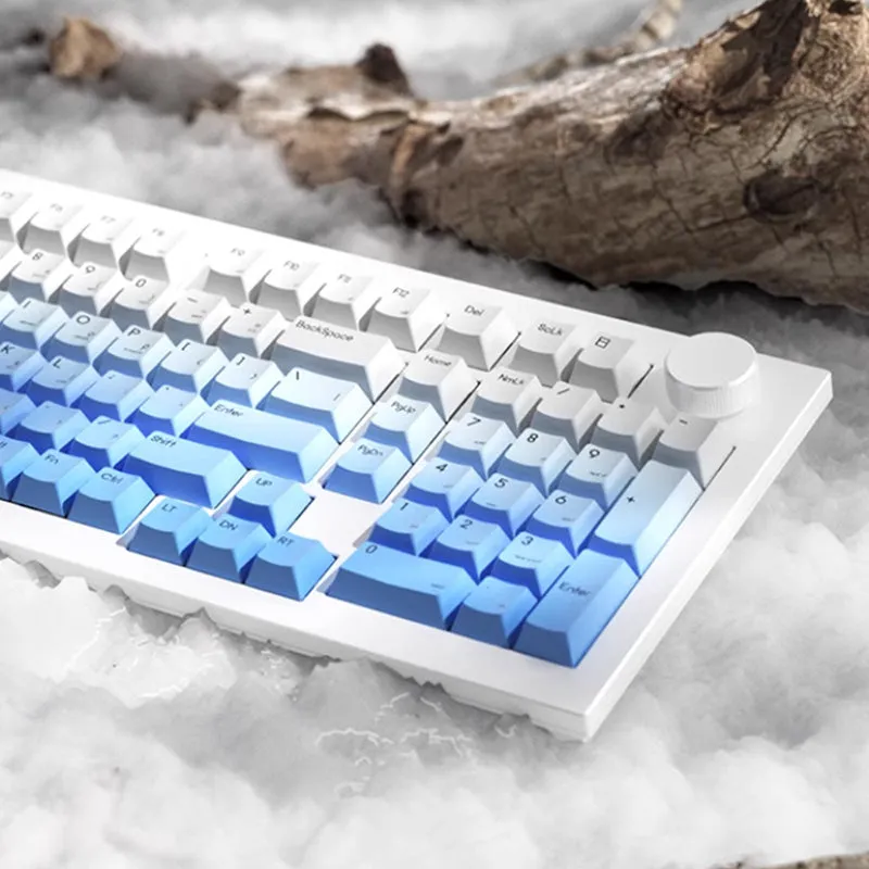 JAMESDONKEY RS2 White Aluiminum Wireless Mechanical Keyboard