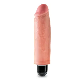 King Cock 6" Vibrating Stiffy - Light