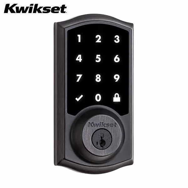 Kwikset - 916 SmartCode Traditional Electronic Deadbolt with Z-Wave Technology - 11P - Venetian Bronze Finish