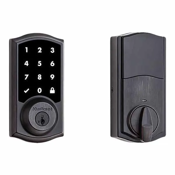 Kwikset - 916 SmartCode Traditional Electronic Deadbolt with Z-Wave Technology - 11P - Venetian Bronze Finish