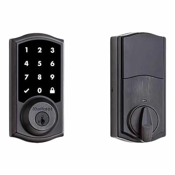 Kwikset - 916 SmartCode Traditional Electronic Deadbolt with Zigbee Technology - 11P - Venetian Bronze Finish