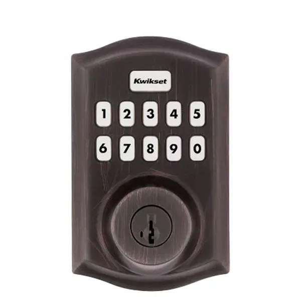 Kwikset - Connect 620 - Traditional Keypad Connected Smart Lock - 1" Electronic Deadbolt - Z-Wave Technology - Venetian Bronze - Grade 2