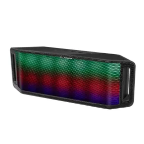 LED Wireless Speaker - Multicolor, Hands-free, FM Radio, USB, MMC, Aux In - for Party, Camping, Travel