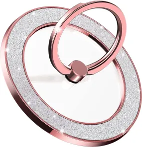 Levelo Nova Glitter Magsafe Phone Ring Holder Rose Gold-7695033368741