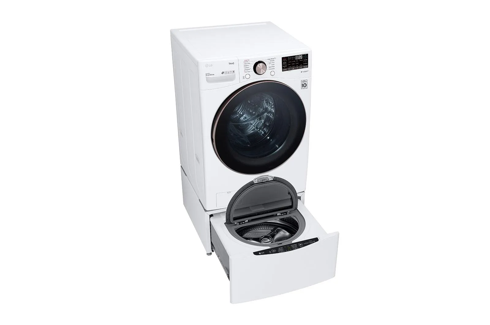 Lg WM4000HWA 4.5 cu. ft. Ultra Large Capacity Smart wi-fi Enabled Front Load Washer with TurboWash™ 360(degree) and Built-In Intelligence