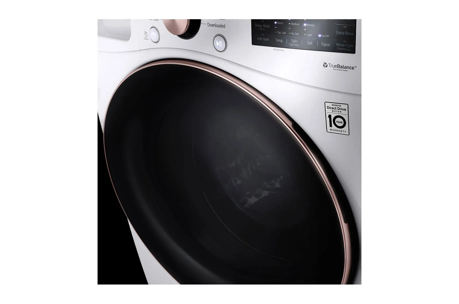 Lg WM4000HWA 4.5 cu. ft. Ultra Large Capacity Smart wi-fi Enabled Front Load Washer with TurboWash™ 360(degree) and Built-In Intelligence