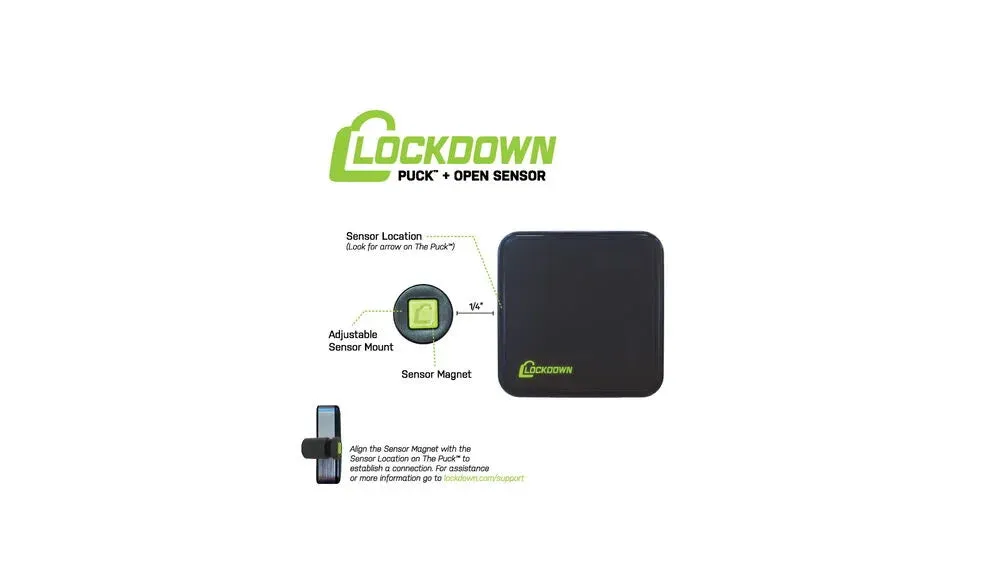 Lockdown The Puck WiFi Safe Monitor & Alarm System 1099416