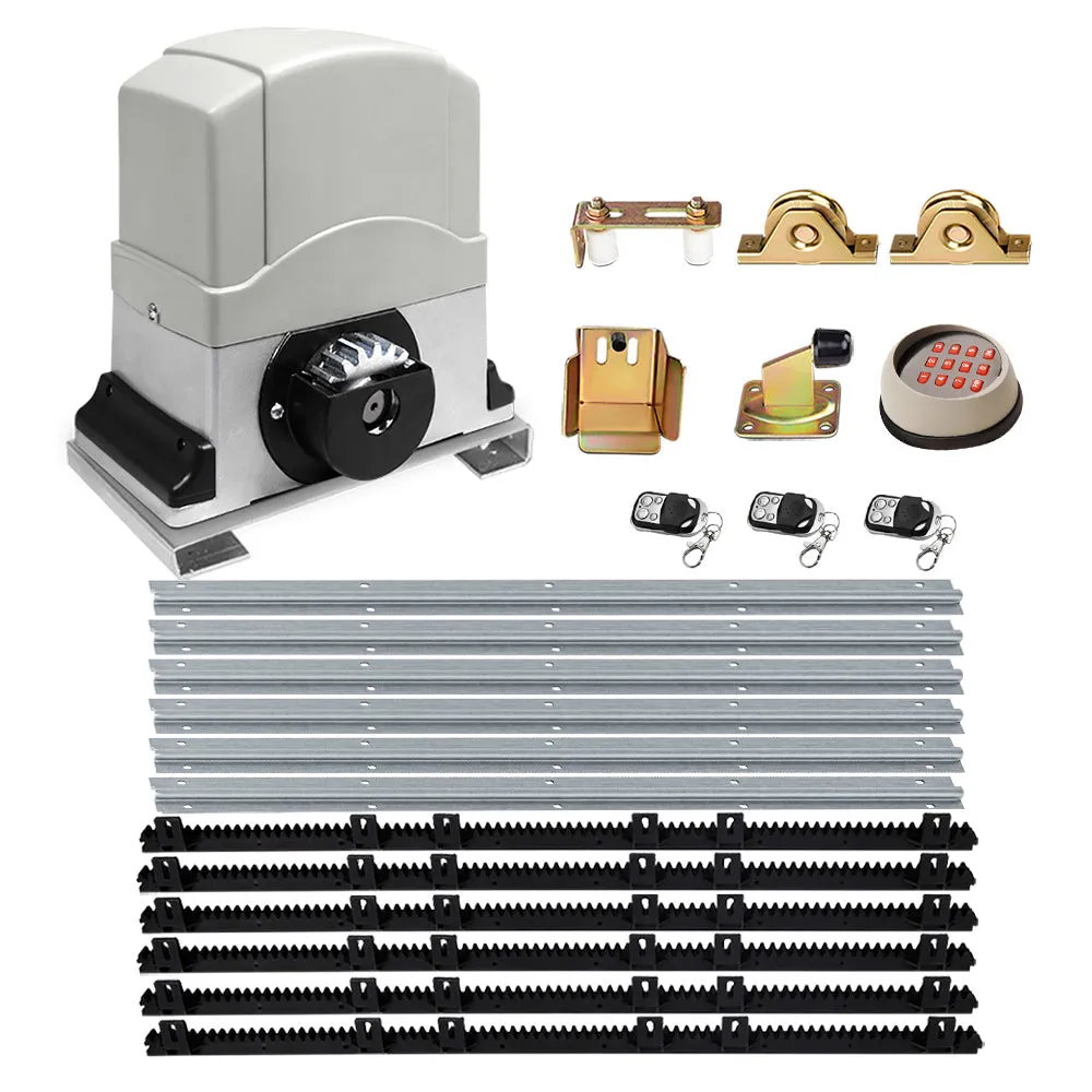 LockMaster Electric Sliding Gate Opener 800KG 6M Hardware Kit