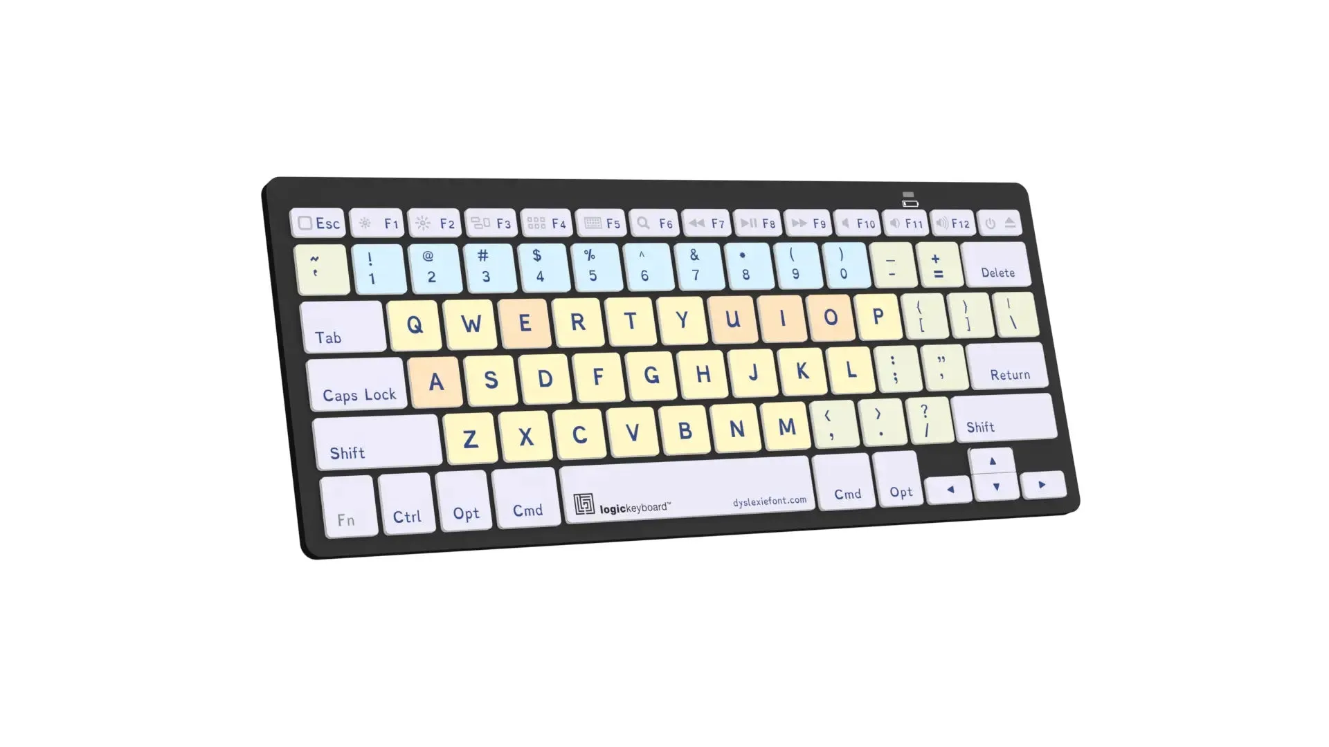 LogicKeyboard Dyslexia Mini Bluetooth, PC & MAC LKB-DYSLEX-BTPC-US, LKB-DYSLEX-BTON-US