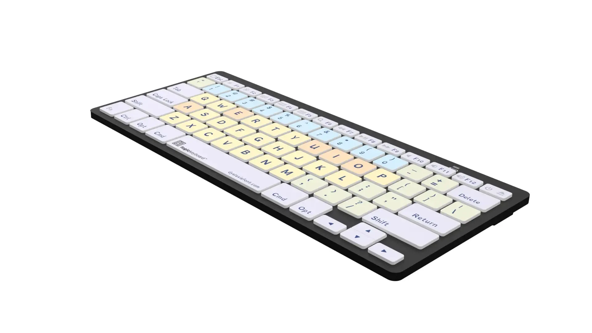 LogicKeyboard Dyslexia Mini Bluetooth, PC & MAC LKB-DYSLEX-BTPC-US, LKB-DYSLEX-BTON-US