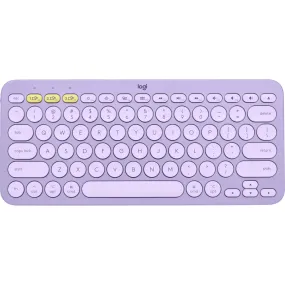 Logitech K380 Multi-Device Bluetooth Keyboard (Lavender Lemonade)