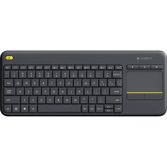 Logitech K400 Plus Wireless Touch Keyboard - Black