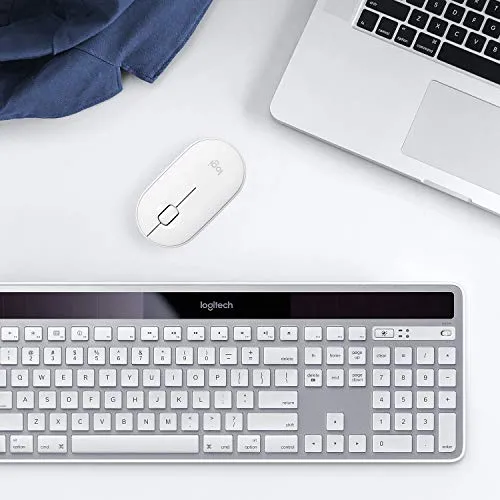 Logitech K750 Wireless Keyboard— Solar Recharging, Mac-Friendly, 2.4GHz Wireless - Silver