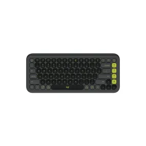 Logitech  POP Icon Keys A compact wireless keyboard with bold design and customizable Action Keys-Graphite & Green