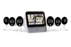 Lorex Smart Home Security Center with Four 1080p Outdoor and Two 2K Indoor Wi-Fi Security Cameras