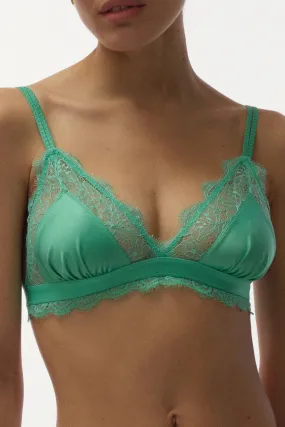 LOVE LACY Triangle Bralette in Mint