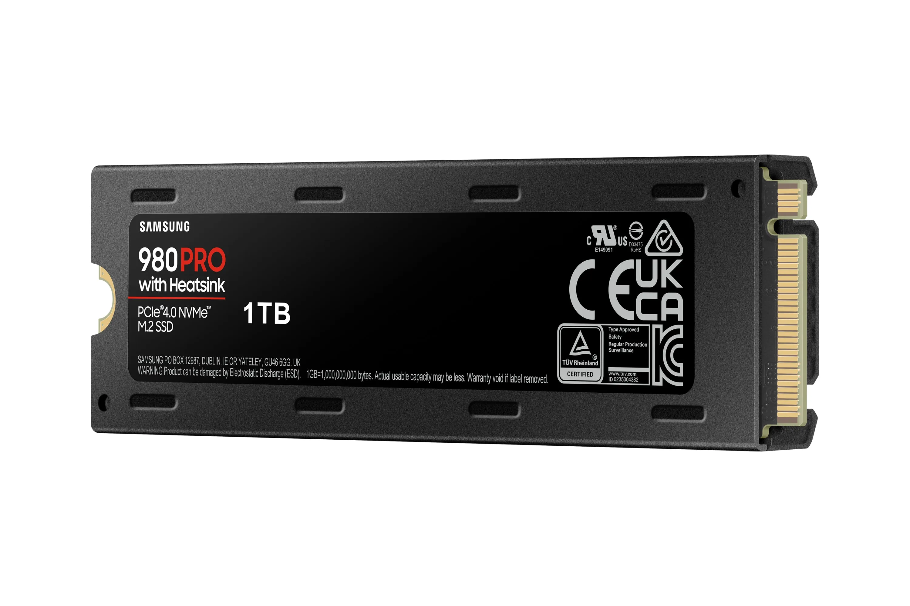 M.2 1Tb Samsung 980 Pro Heatsink Nvme Pcie 4.0 X 4 Retail