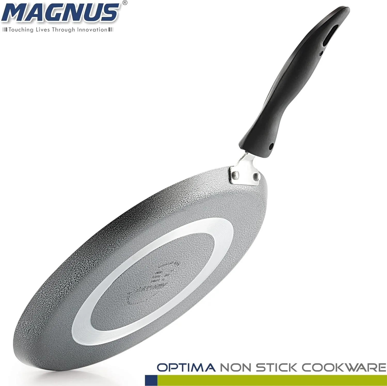 Magnus Optima Non-Stick Dosa Tawa with Hammertone Finish Tawa 28.5 cm Diameter