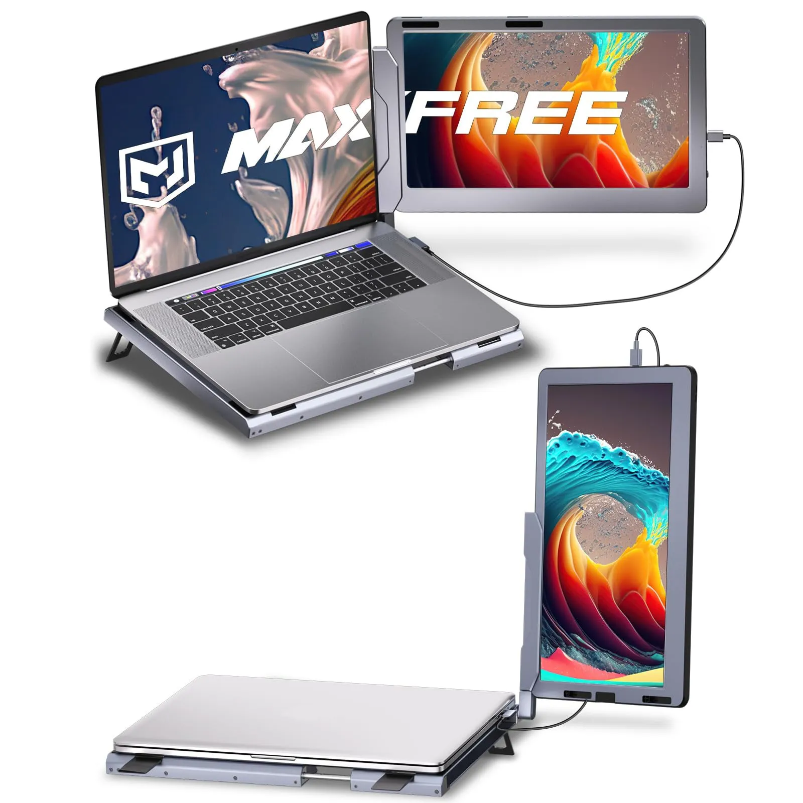 Maxfree F1 14" Portable Laptop Screen Extender with Stand