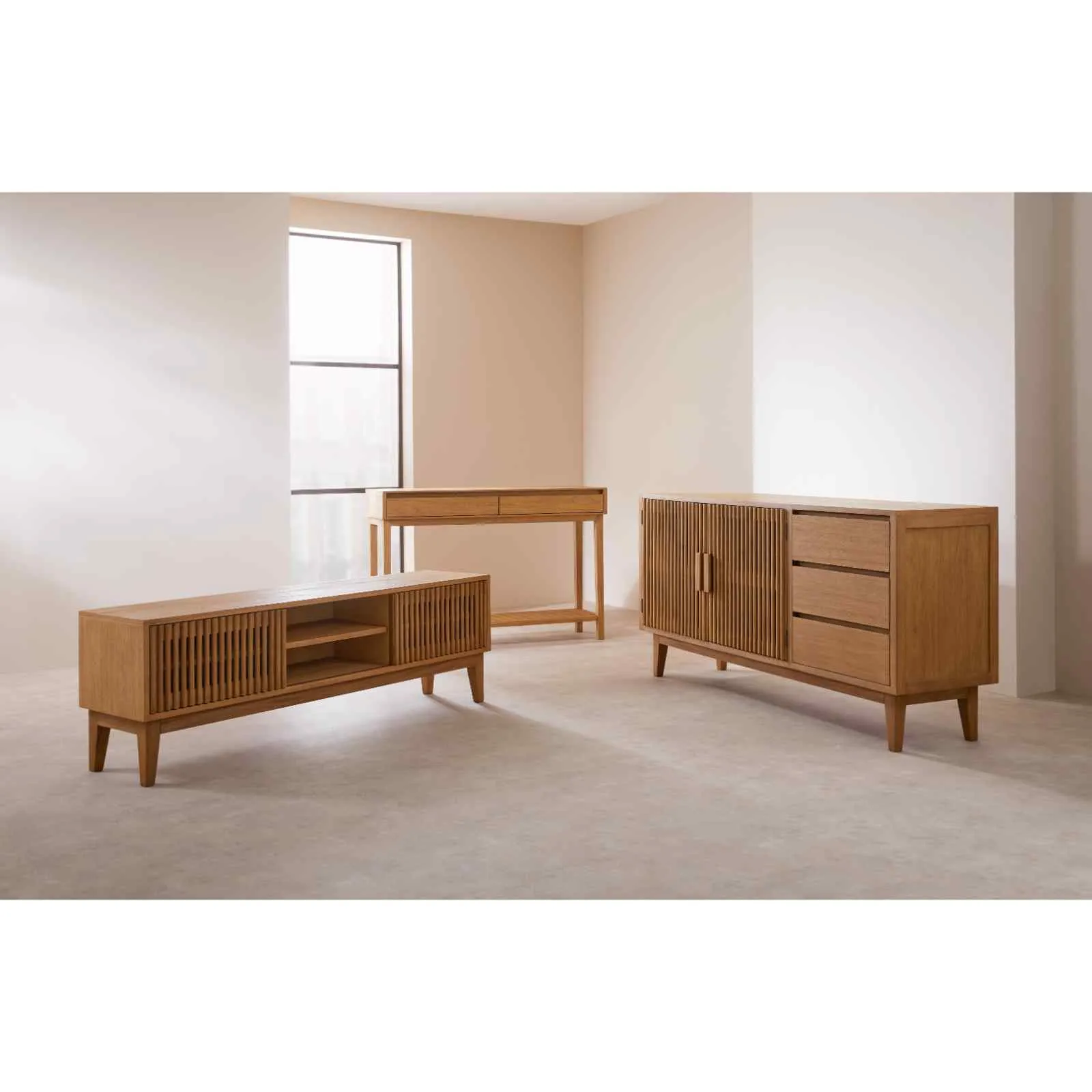 Melia Three Drawer Sideboard Cabinet