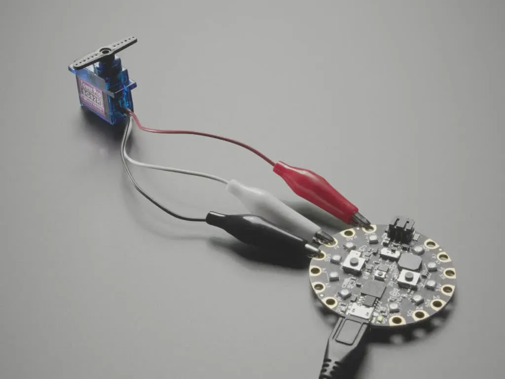 Micro Servo with Alligator Clips